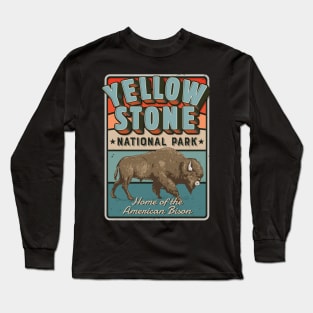 Yellowstone American Bison Vintage Long Sleeve T-Shirt